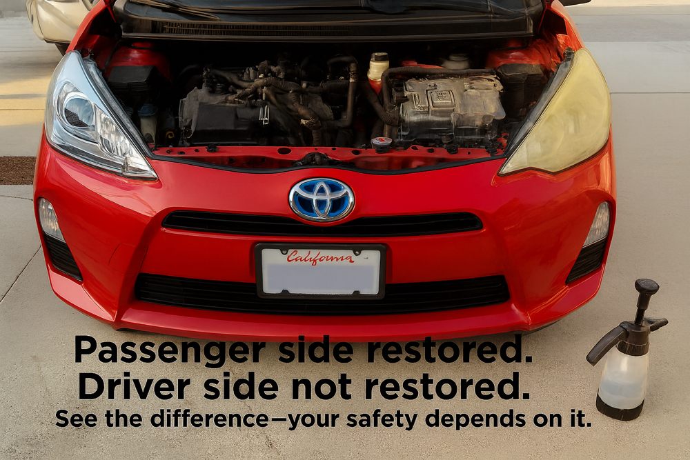 Clear headlights mean safety on the road -- and a refreshed, more presentable look for your car.