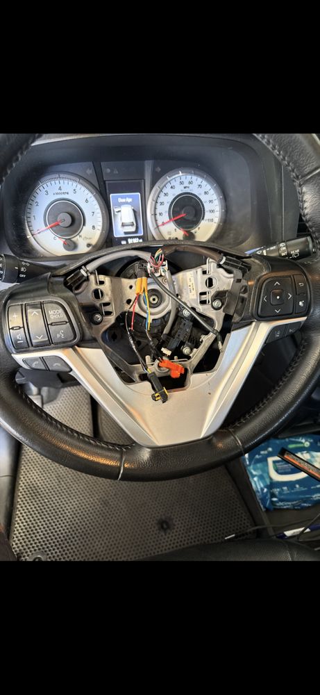 Airbag steering sensor diagnosed and replaced -- safety restored.