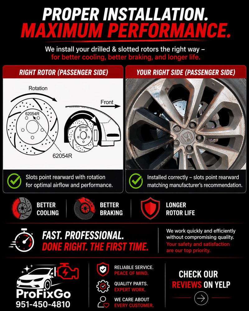 Quality brake installation means real safety on the road. Done right the first time.