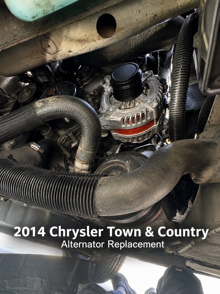 2014 Chrysler Town & Country -- alternator replacement.