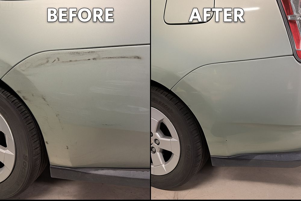 Restore Your Car's Shine! This is real work, real results. I specialize in scratch removal, polishing, and minor paint correction.