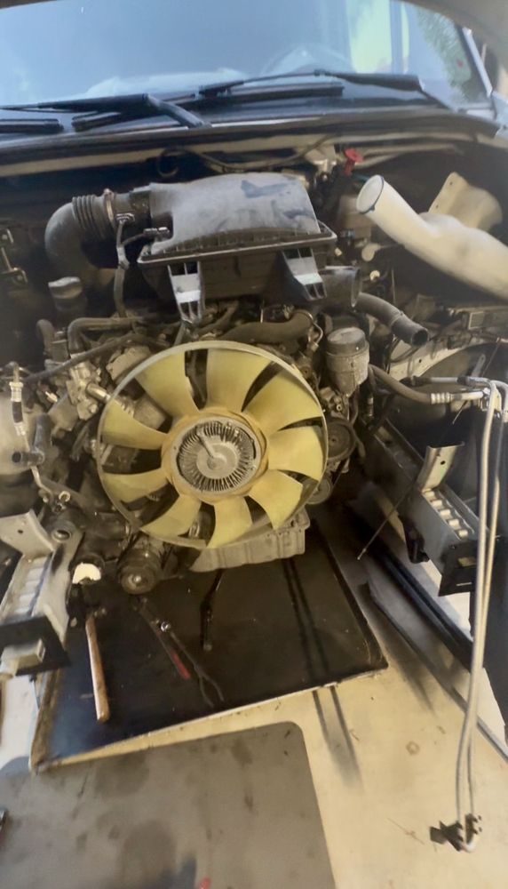 Mercedes Sprinter - Front-End Collision Repair. Replaced all radiators and damaged front-end components