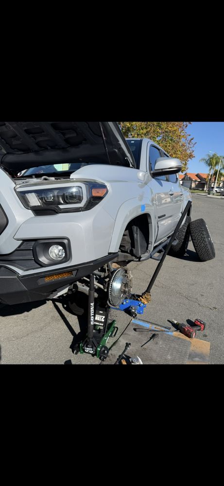 Another job in progress  Front and rear brake service + front and rear shock absorbers replacement. Taking time to do it right and fast. - auto brake services