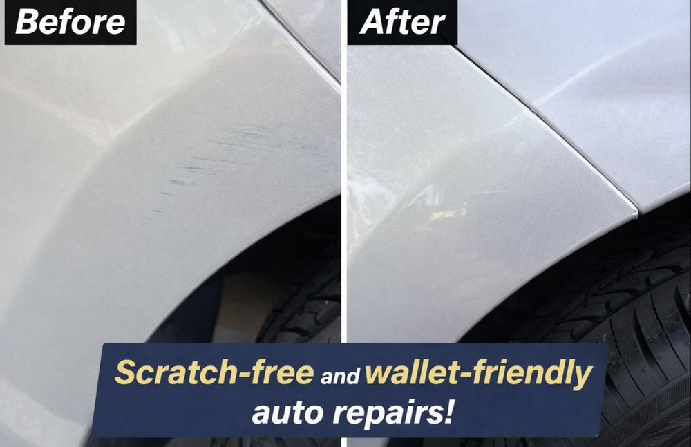 Before & After -- scratch removal. Mobile service available.