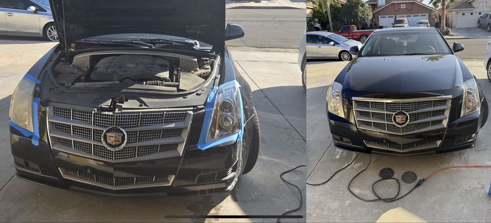 Headlight restoration done right -- clean, clear, and like new again! - vehicle light, headlight restoration